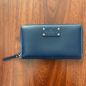 Kate Spade 8" Navy Wallet